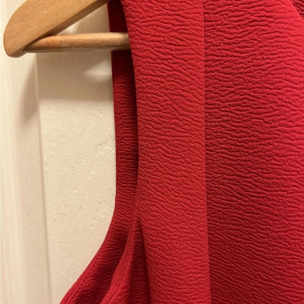 Calvin Klein Elegant Red Sleeveless Dress Sz 10 EUC!! - Picture 3 of 10